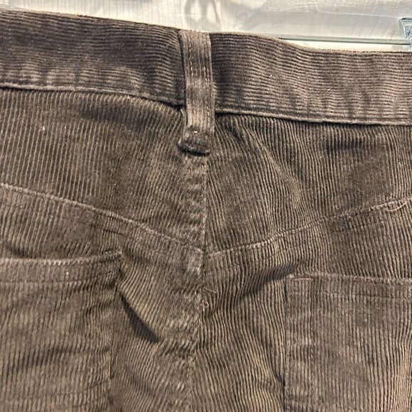 LL Bean Women's Brown Straight‎ Leg Corduroy Pants Size 12 Boho Countryside - Picture 6 of 7